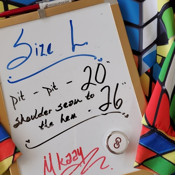 RUBIK'S CUBE long sleeve hoodie front pocket Large gamer 80s fidget toy - Picture 4 of 10